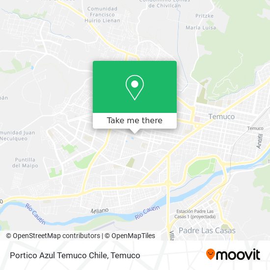 Portico Azul Temuco Chile map