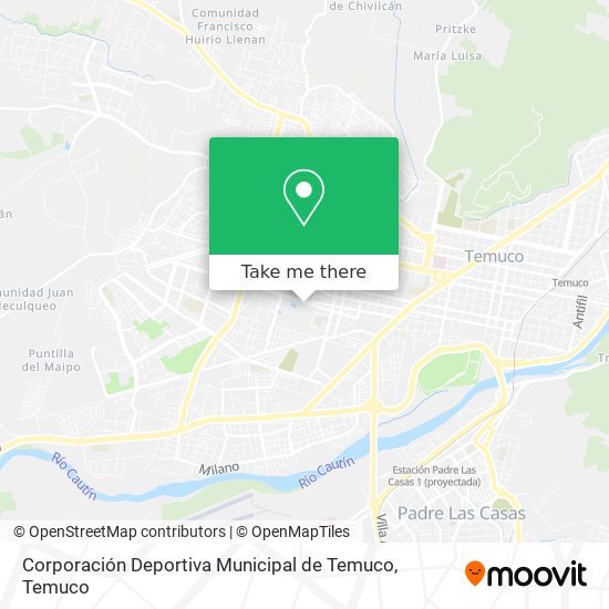 Corporación Deportiva Municipal de Temuco map