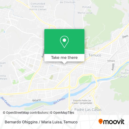 Bernardo Ohiggins / Maria Luisa map
