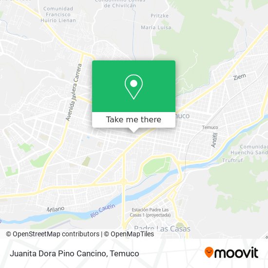 Juanita Dora Pino Cancino map