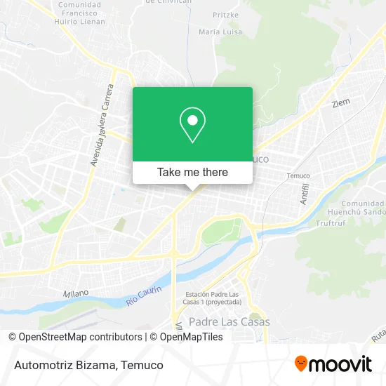 Automotriz Bizama map