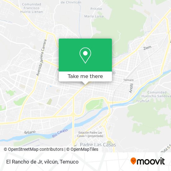 El Rancho de Jr, vilcún map