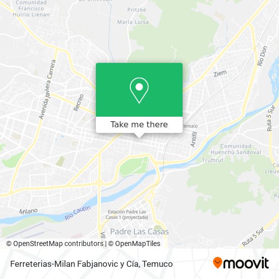 Ferreterias-Milan Fabjanovic y Cía map