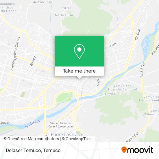 Delaser Temuco map