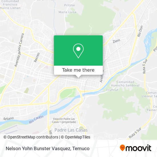 Nelson Yohn Bunster Vasquez map
