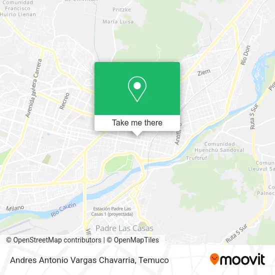 Andres Antonio Vargas Chavarria map