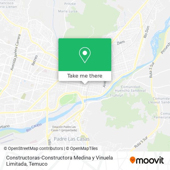 Mapa de Constructoras-Constructora Medina y Vinuela Limitada