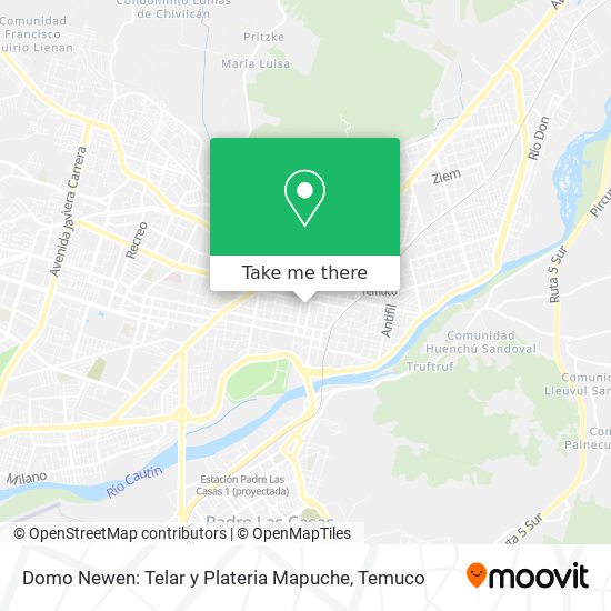 Domo Newen: Telar y Plateria Mapuche map