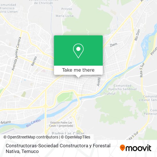Constructoras-Sociedad Constructora y Forestal Nativa map