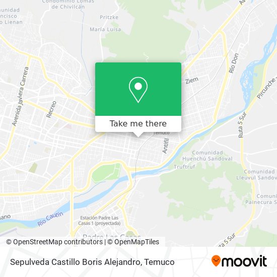 Sepulveda Castillo Boris Alejandro map