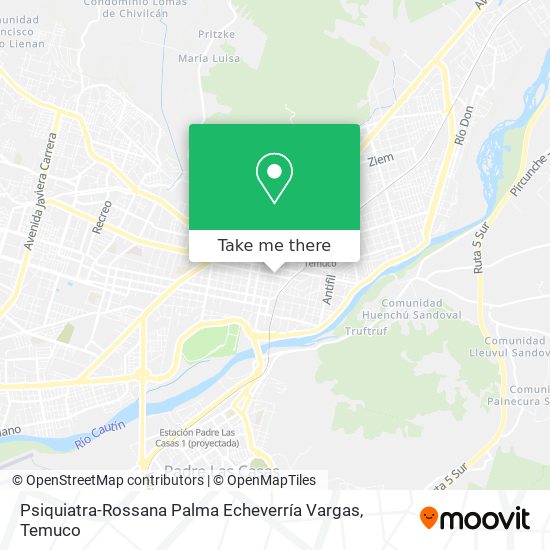 Psiquiatra-Rossana Palma Echeverría Vargas map