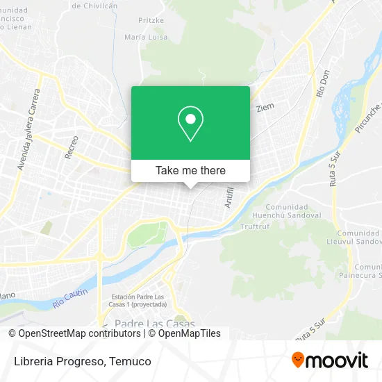 Mapa de Libreria Progreso