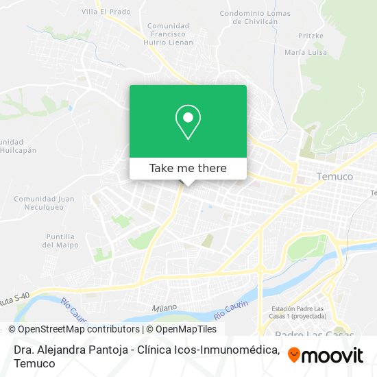 Dra. Alejandra Pantoja - Clínica Icos-Inmunomédica map