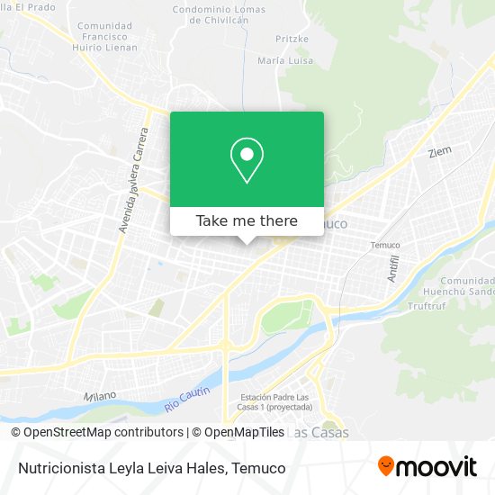 Nutricionista Leyla Leiva Hales map