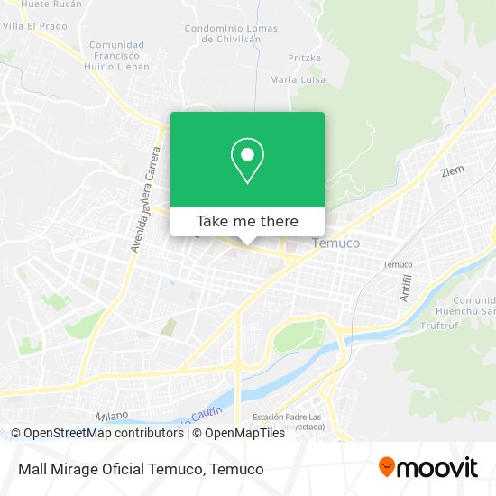 Mall Mirage Oficial Temuco map