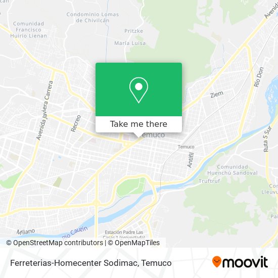 Ferreterias-Homecenter Sodimac map