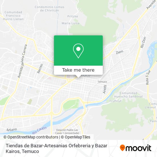 Tiendas de Bazar-Artesanias Orfebreria y Bazar Kairos map