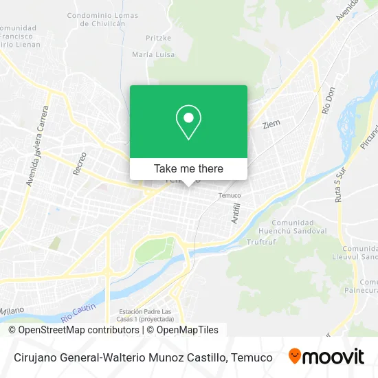 Cirujano General-Walterio Munoz Castillo map
