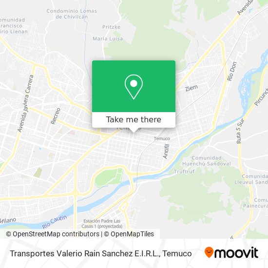 Transportes Valerio Rain Sanchez E.I.R.L. map