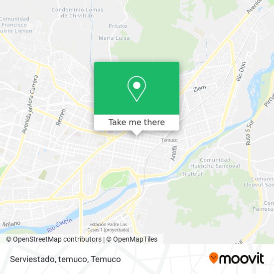 Serviestado, temuco map