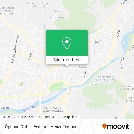 Ópticas-Optica Federico Henzi map