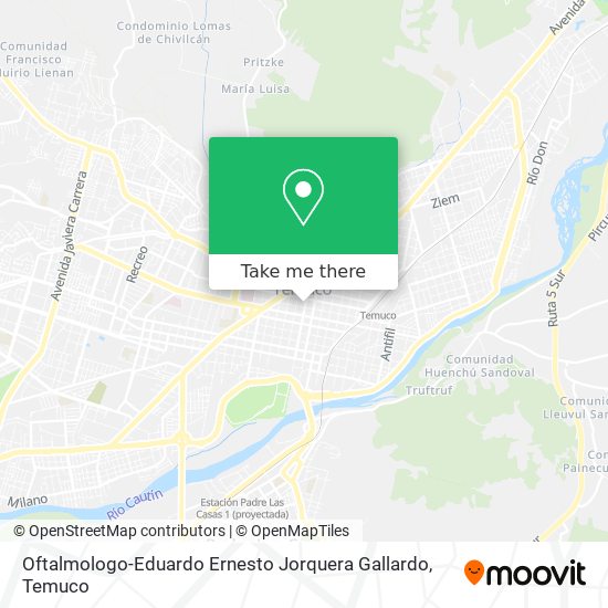 Oftalmologo-Eduardo Ernesto Jorquera Gallardo map