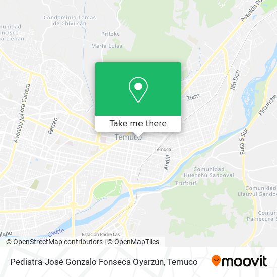 Pediatra-José Gonzalo Fonseca Oyarzún map