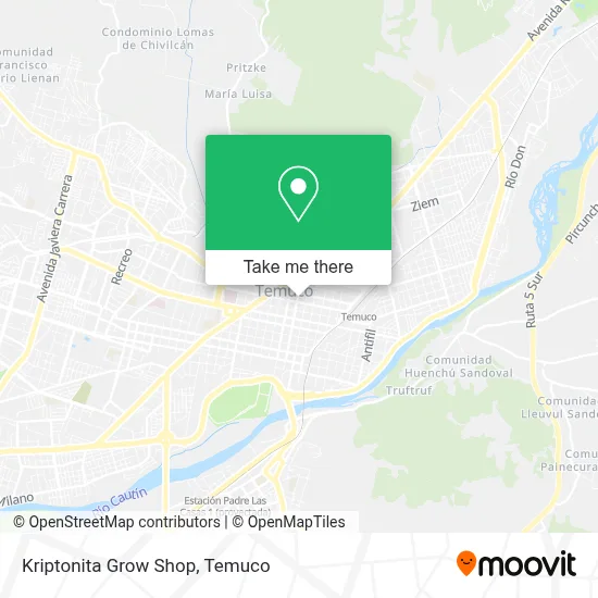 Kriptonita Grow Shop map