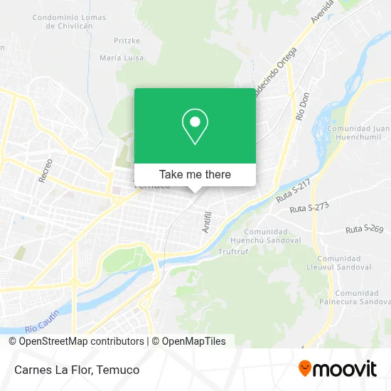 Carnes La Flor map