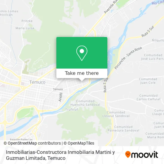 Inmobiliarias-Constructora Inmobiliaria Martini y Guzman Limitada map