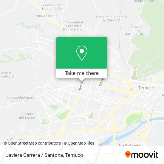 Javiera Carrera / Santona map