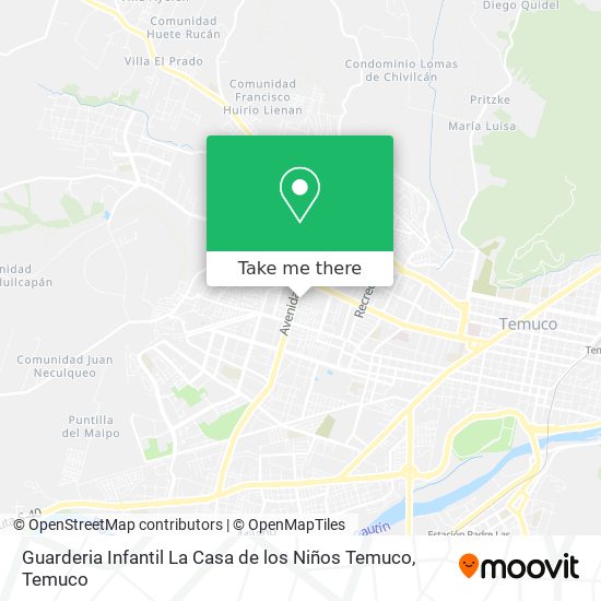 Guarderia Infantil La Casa de los Niños Temuco map