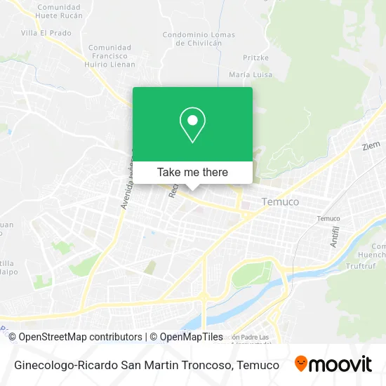 Ginecologo-Ricardo San Martin Troncoso map