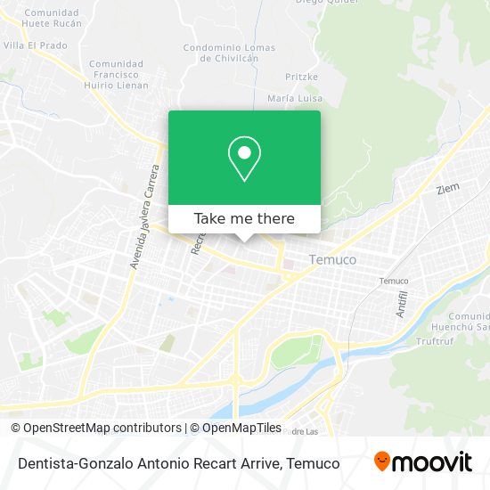 Dentista-Gonzalo Antonio Recart Arrive map