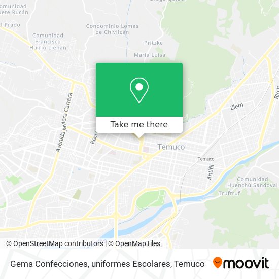 Gema Confecciones, uniformes Escolares map