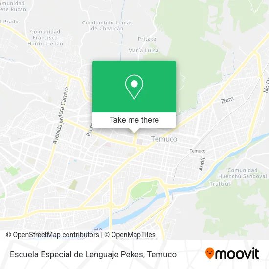 Escuela Especial de Lenguaje Pekes map