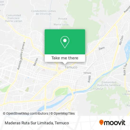 Maderas Ruta Sur Limitada map