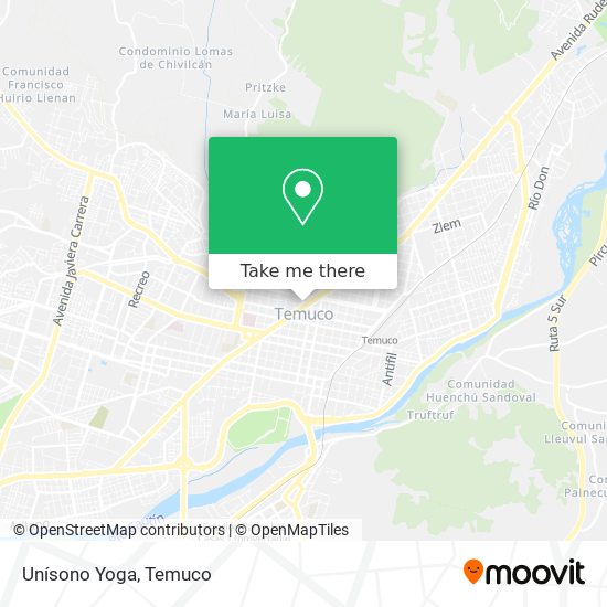 Unísono Yoga map