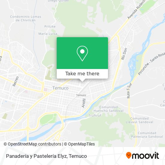 Mapa de Panadería y Pastelería Elyz