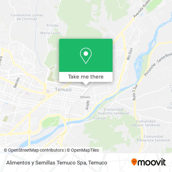 Mapa de Alimentos y Semillas Temuco Spa