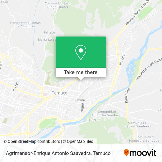 Agrimensor-Enrique Antonio Saavedra map