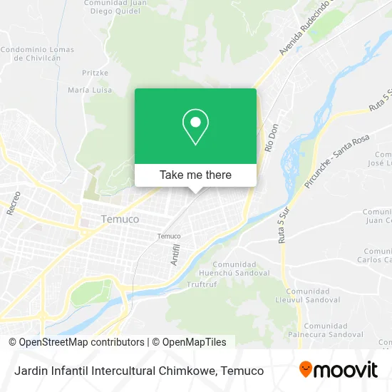 Jardin Infantil Intercultural Chimkowe map