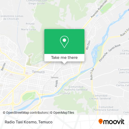 Mapa de Radio Taxi Kosmo