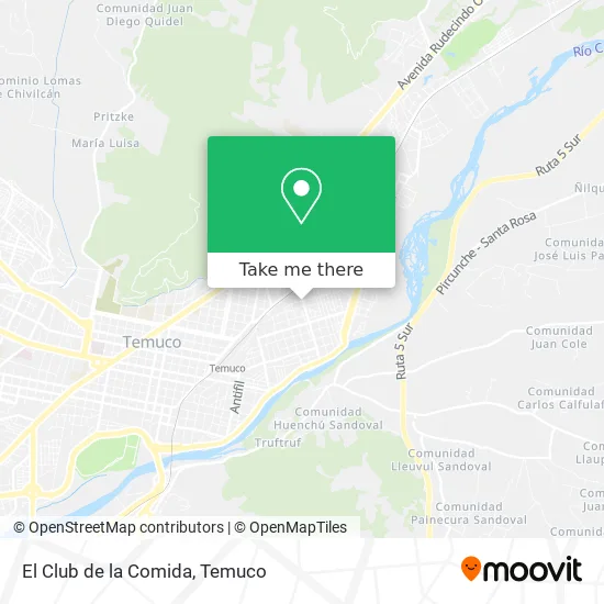 El Club de la Comida map