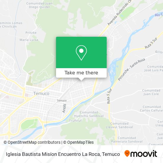 Iglesia Bautista Misíon Encuentro La Roca map