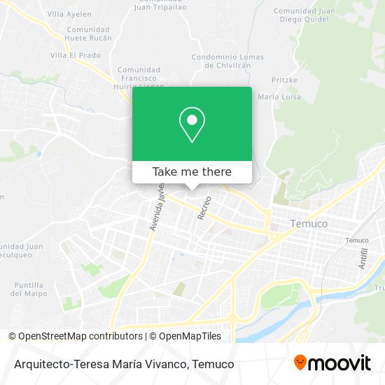 Arquitecto-Teresa María Vivanco map