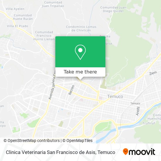 Clinica Veterinaria San Francisco de Asis map