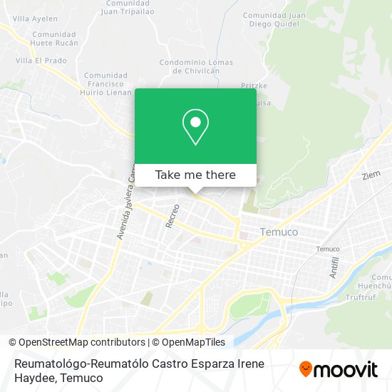 Mapa de Reumatológo-Reumatólo Castro Esparza Irene Haydee