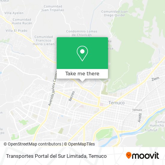 Mapa de Transportes Portal del Sur Limitada