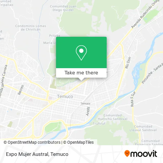 Expo Mujer Austral map